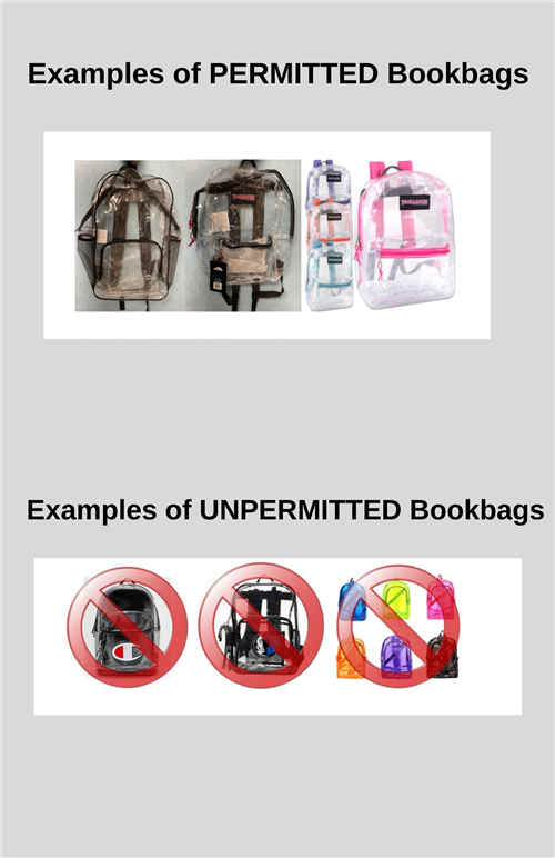clear bookbags